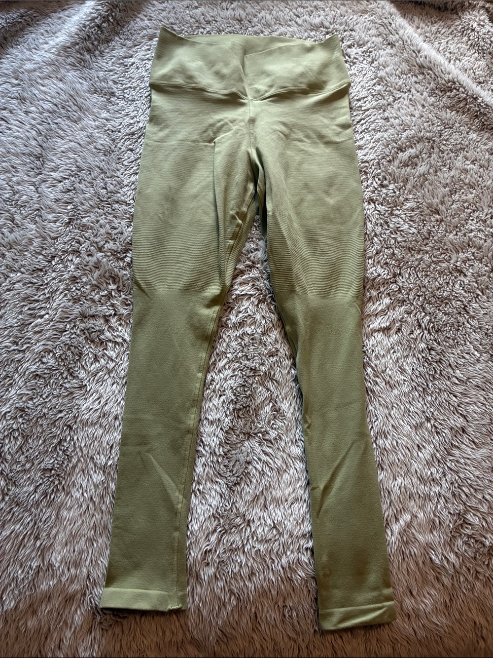 NUX Girls High-Waist Olive Leggings